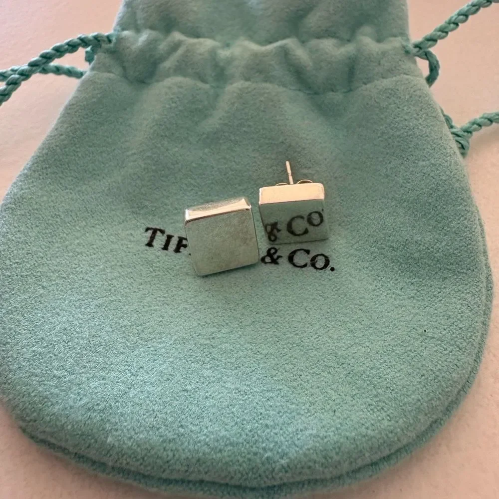 Tiffany & Co. Square Earrings - Picture 3 of 5